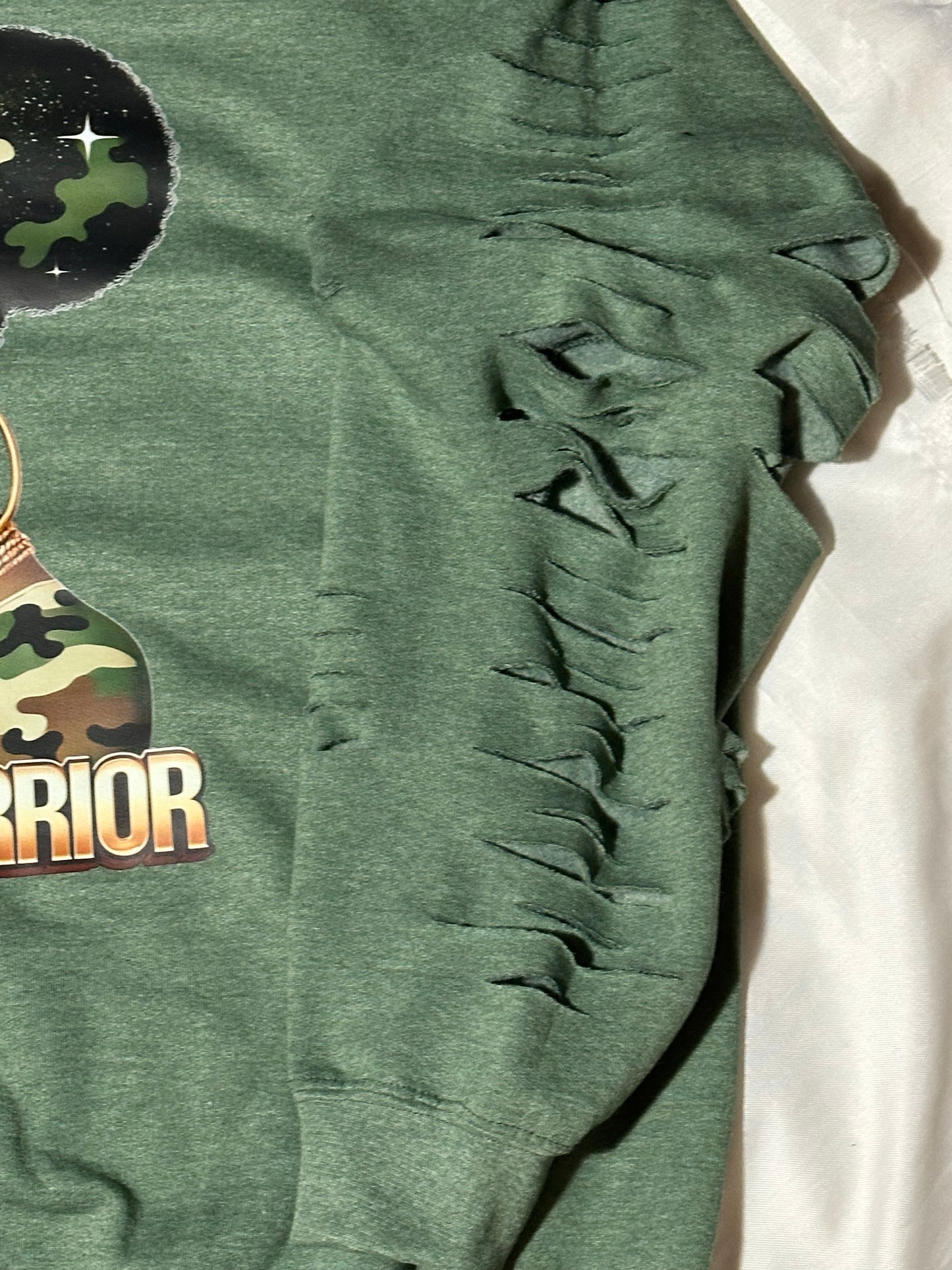 Prayer Warrior Distressed Sweatshirt