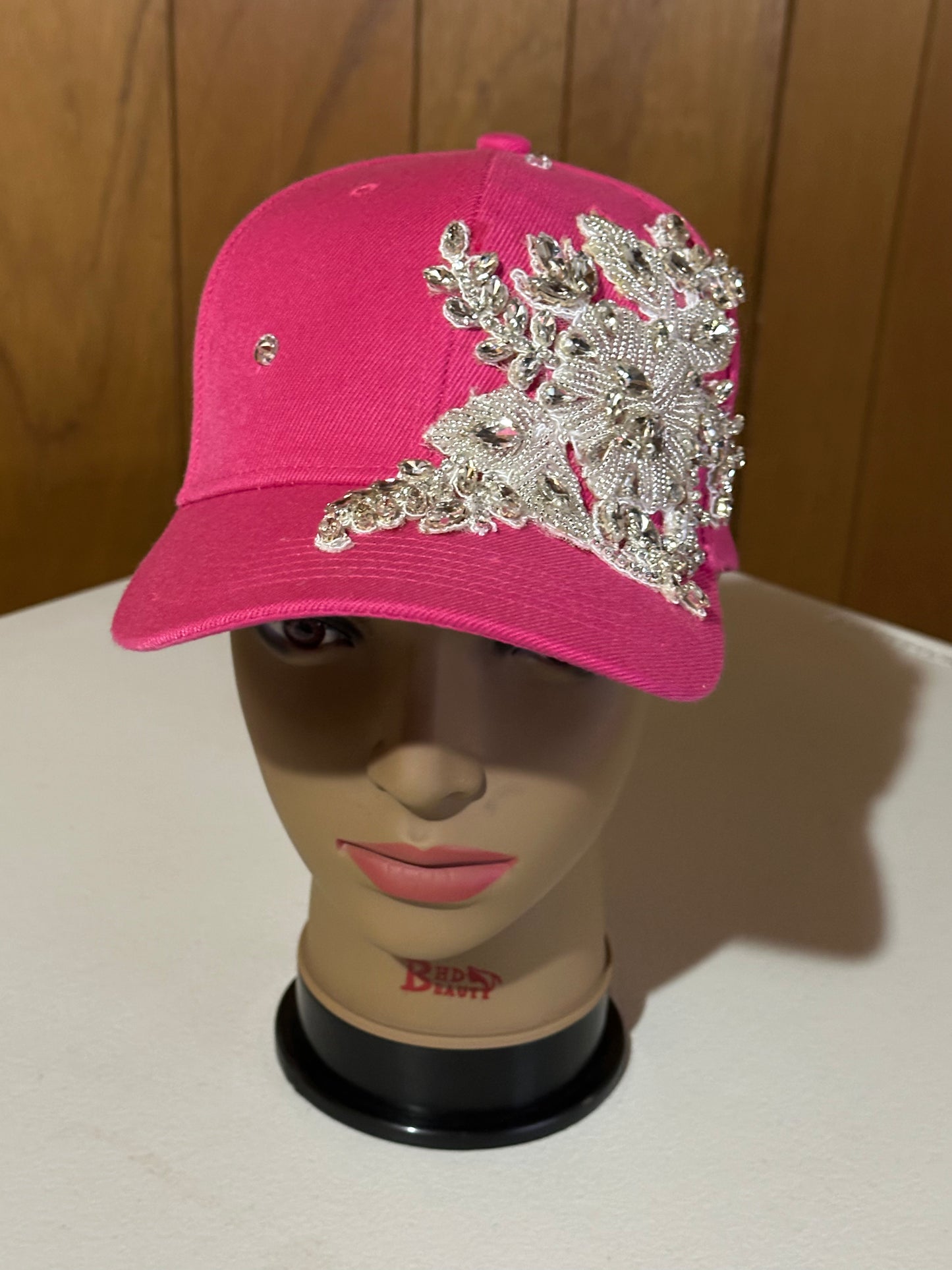Hot Pink Brocade Hat