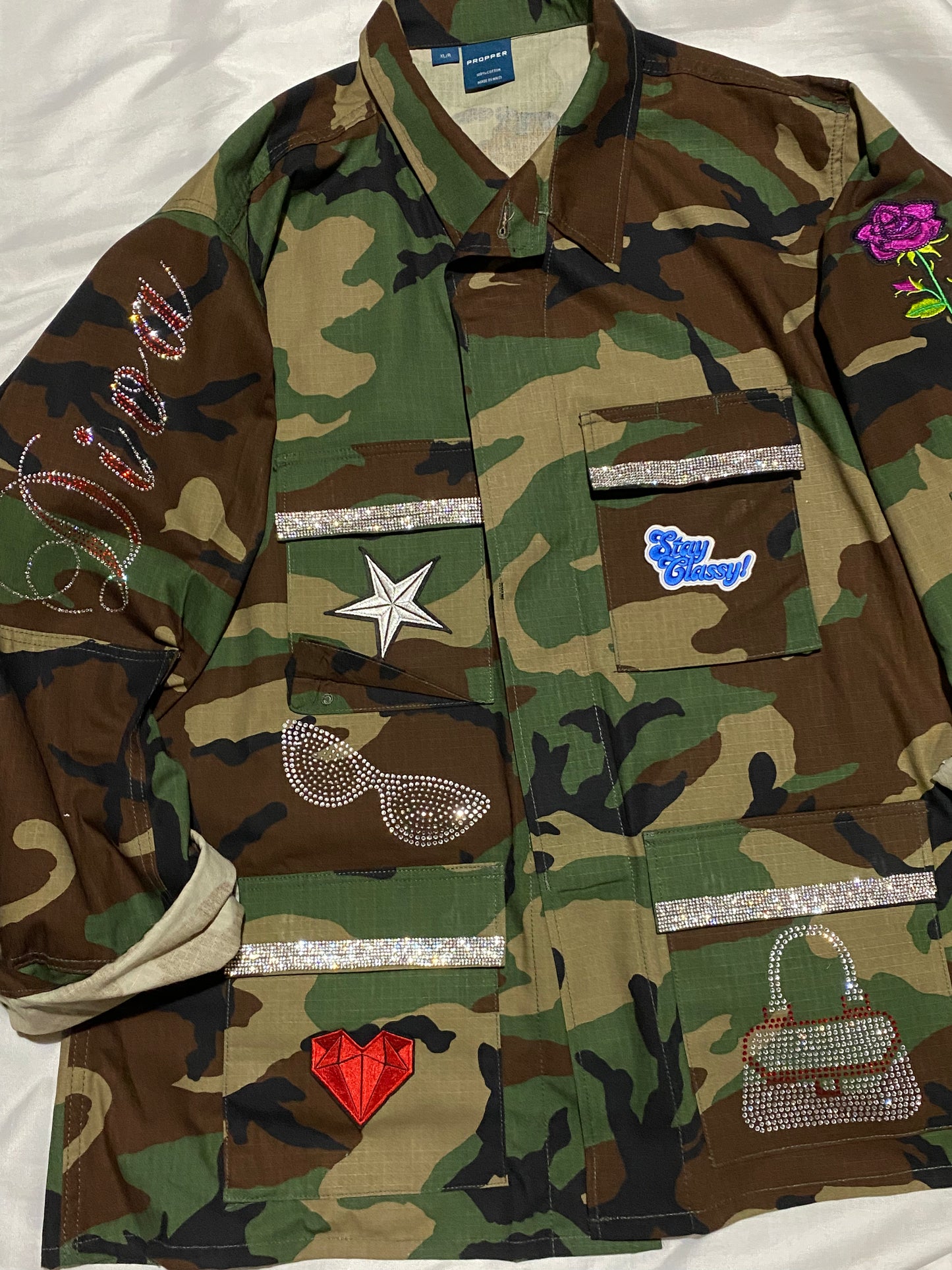 Silver Diva Camouflage jacket