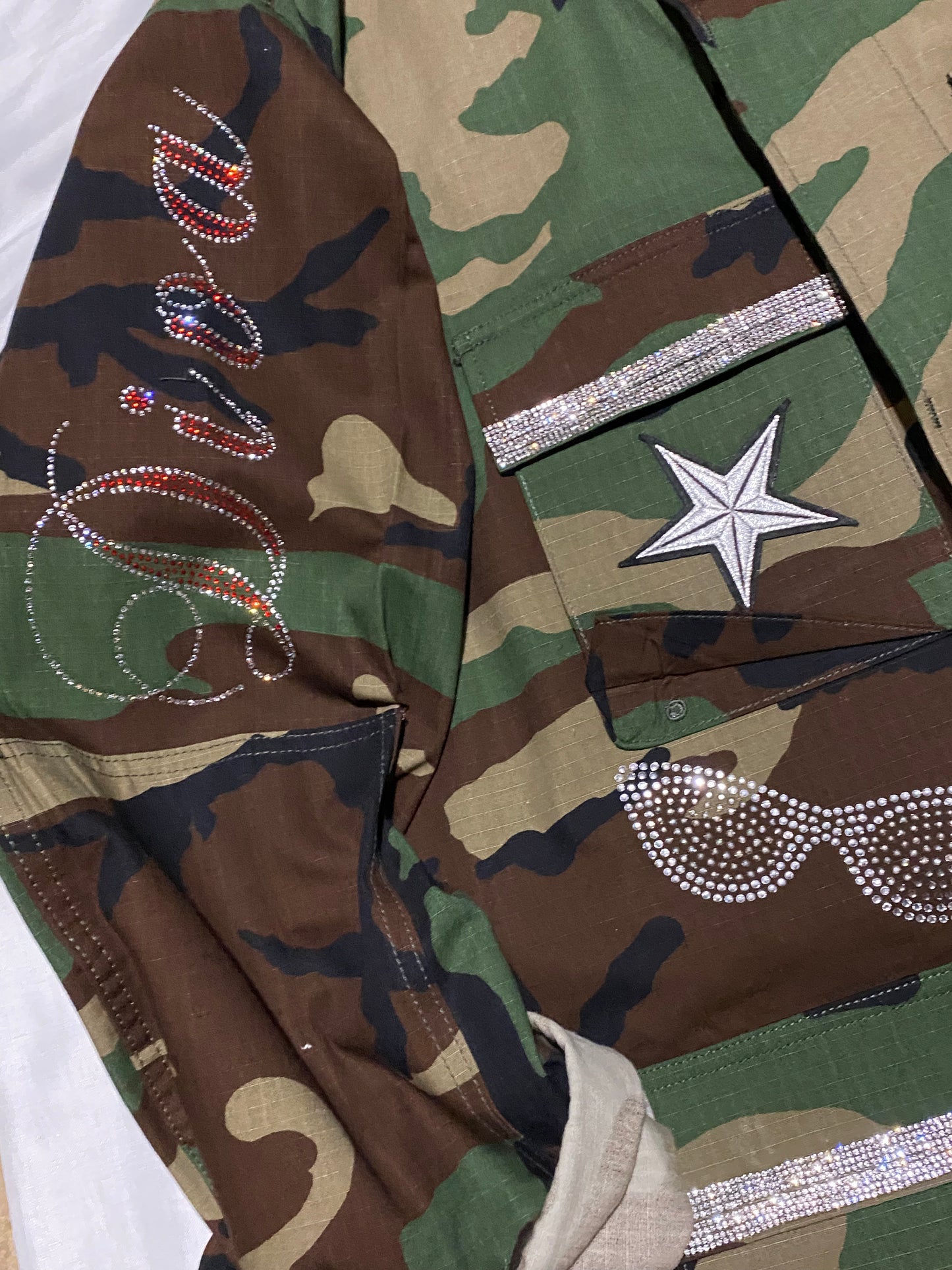 Silver Diva Camouflage jacket