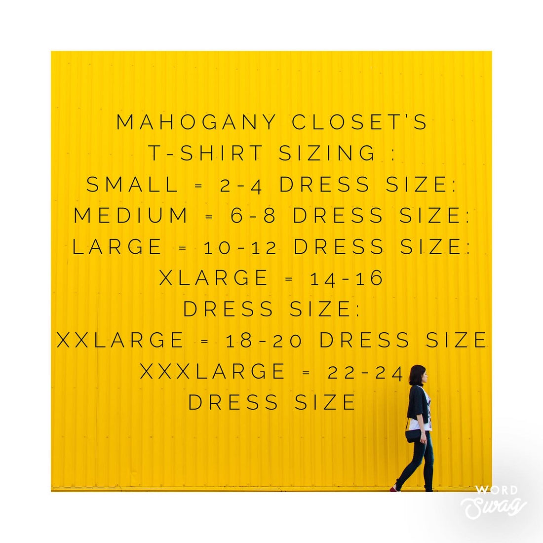 T-shirt Sizes