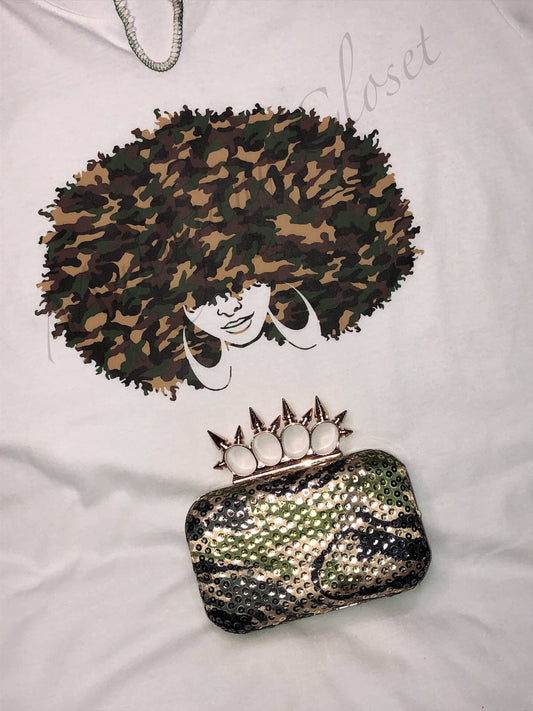 Camouflage Afro