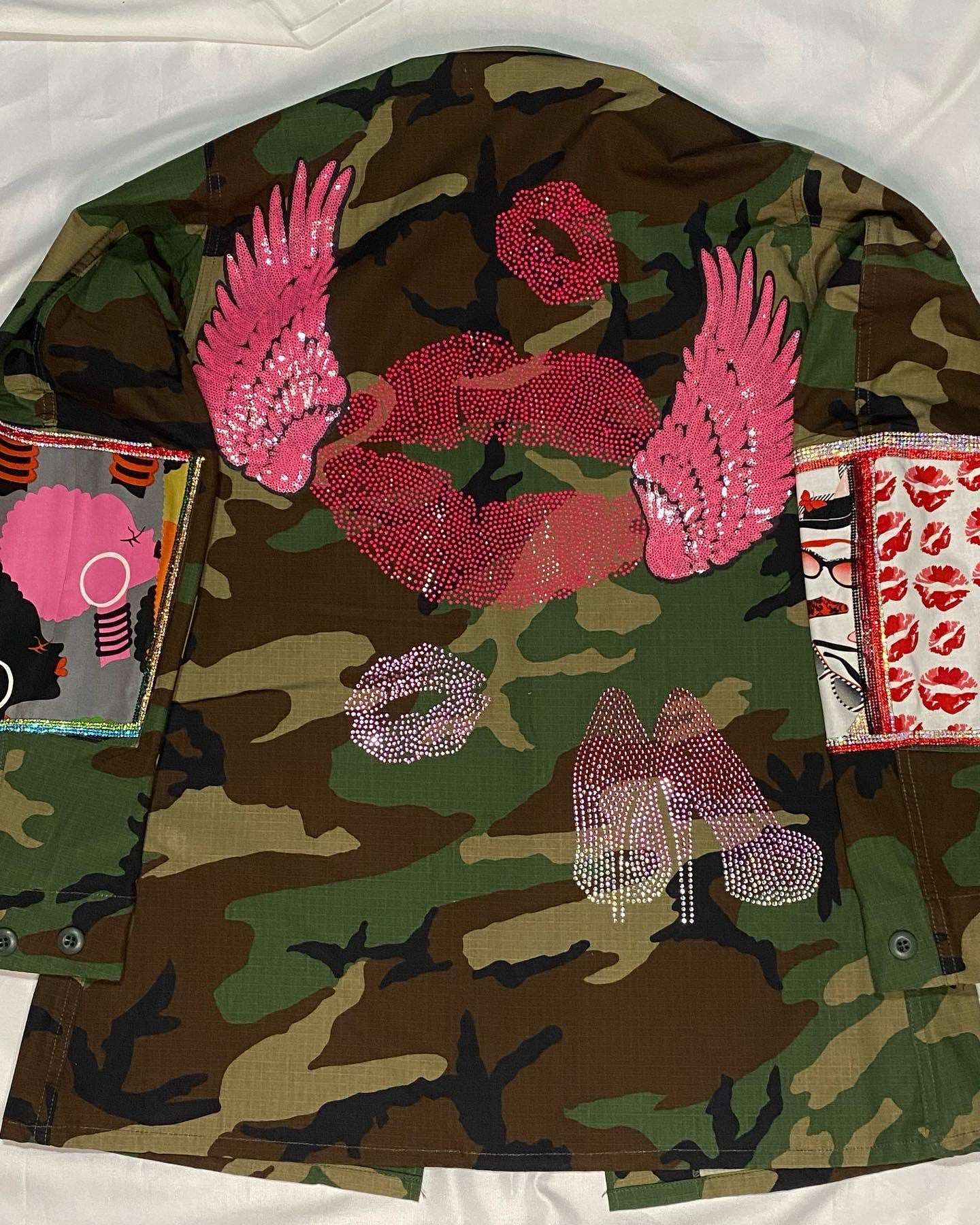 Customized Camouflage Jacket Mahogany Closet LLC