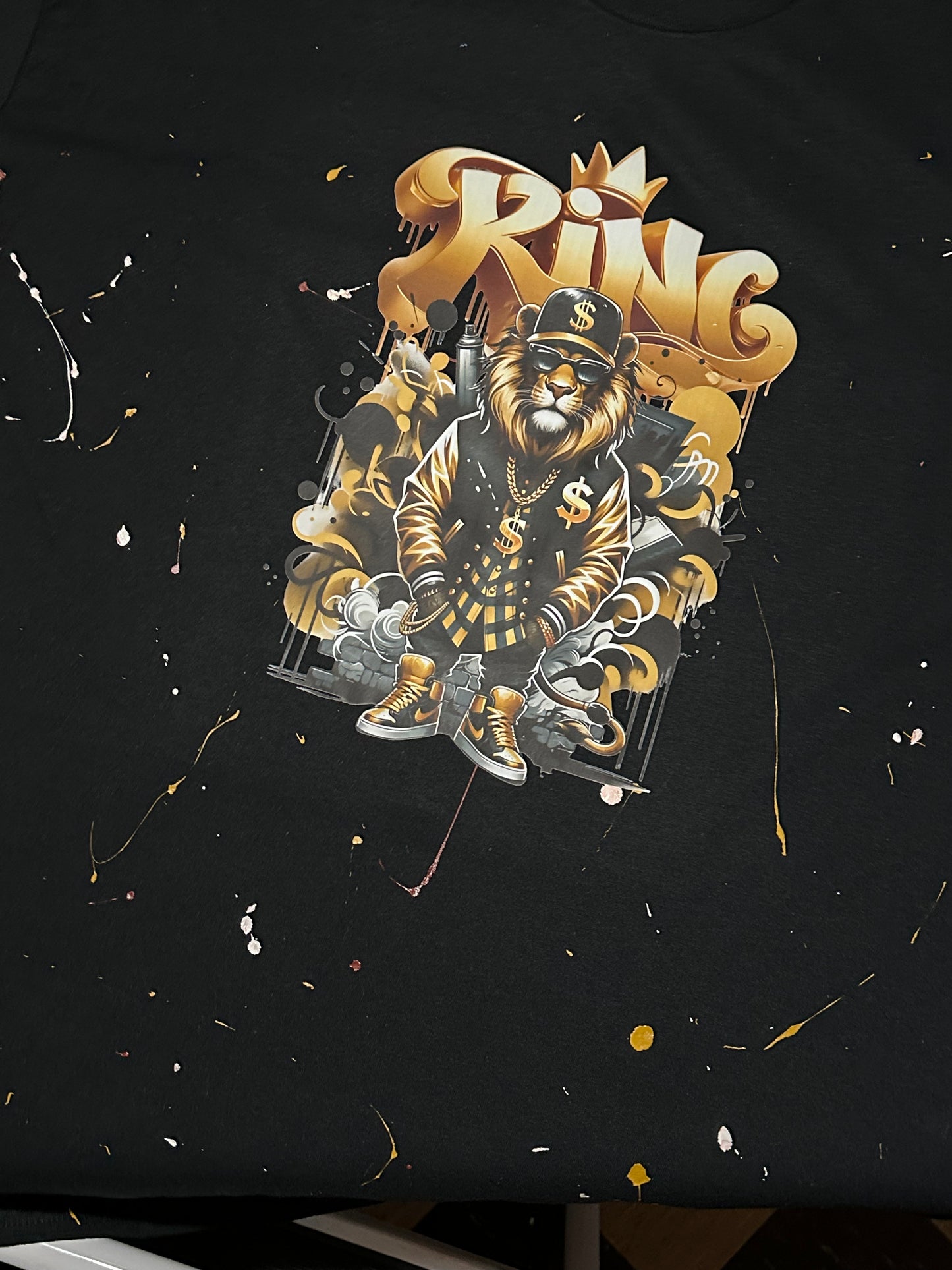 King Splattered Paint Tee