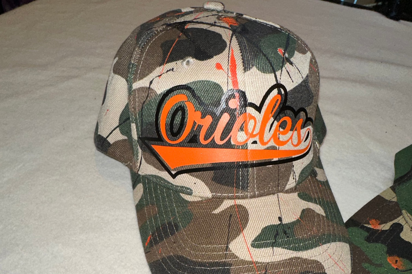 Baltimore Orioles Paint Splattered Hat