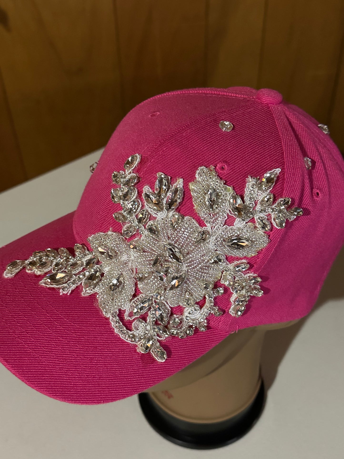 Hot Pink Brocade Hat