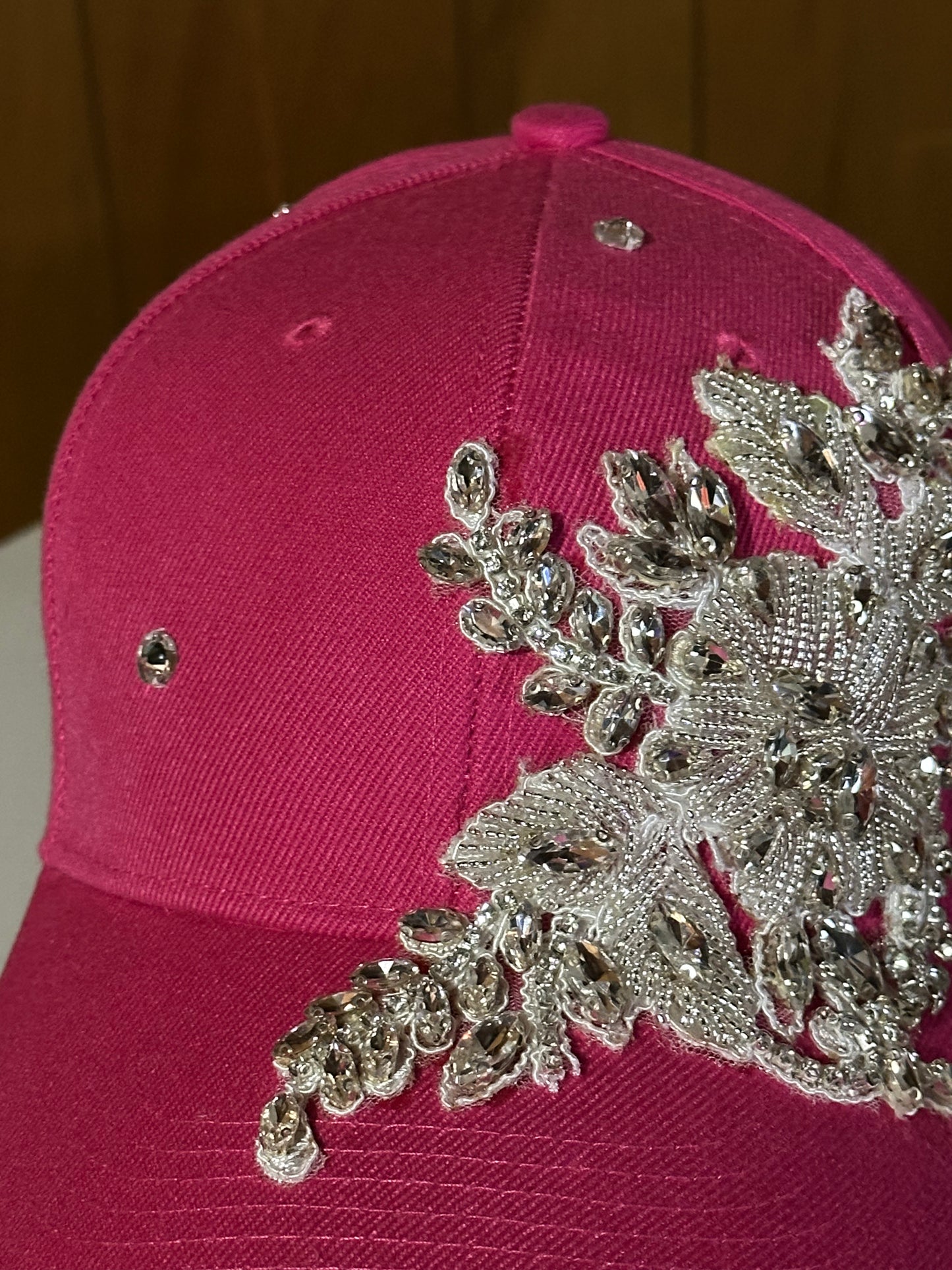 Hot Pink Brocade Hat