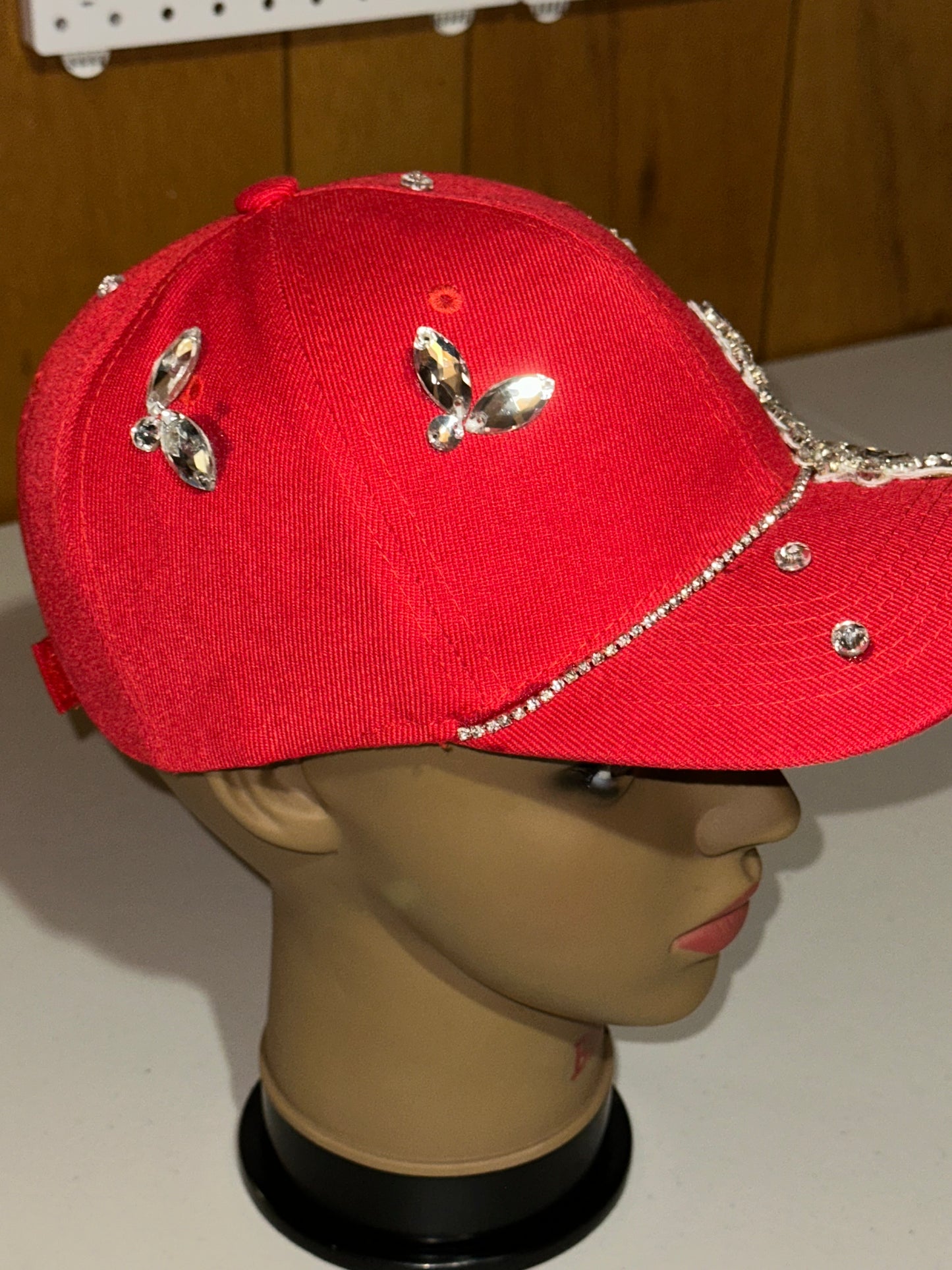 Red Brocade Hat