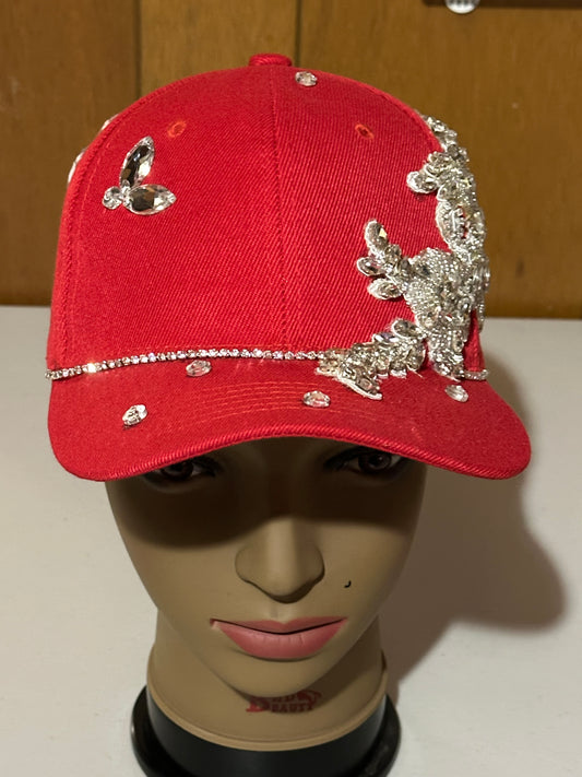 Red Brocade Hat