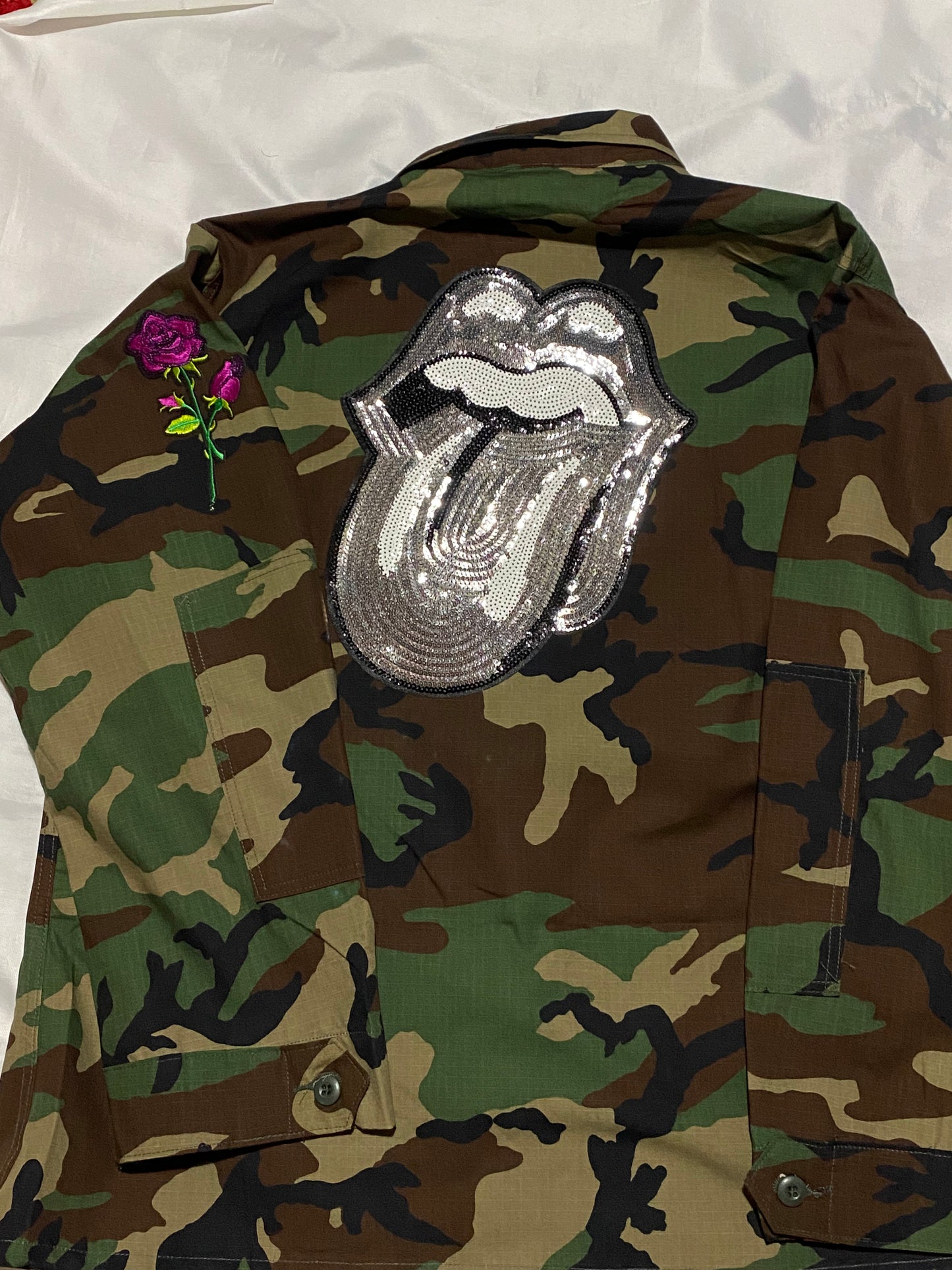 Silver Diva Camouflage jacket